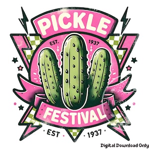 Retro Pickle Shirt Design, Vintage Pickle PNG, Pickle Festival PNG, Retro Sublimationsdateien, Pickle Clipart, kommerzielle Nutzung, digitale Dateien