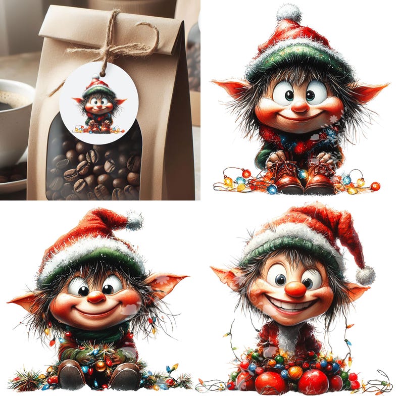 Funny Christmas PNG Bundle, Quirky Clipart, Christmas Shirt, Quirky Santa, Holiday Clipart Bundle, Scrapbook, Sublimation Designs, Cute Xmas