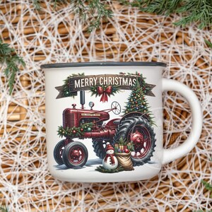 Christmas Tractor PNG, Christmas Truck, Country Christmas Clipart, Christmas Shirt Design, Holiday Tractor, Vintage Christmas, Sublimation