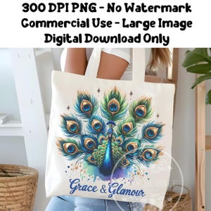 Peacock PNG, Peacock Clipart, Peacock Shirt Design, Colorful Feather PNG, Watercolor Feather Sublimation Design, Commercial Use Digital File
