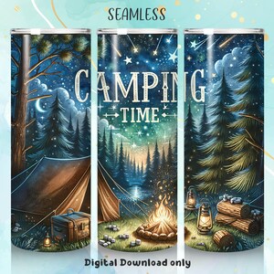 Camping Tumbler Wrap, Skinny Tumbler 20oz PNG Camping Tumbler PNG, Tumbler Sublimation, Outdoor Tumbler Wrap, Commercial Use, Digital