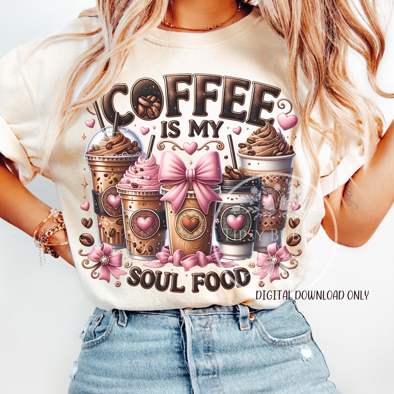 Coffee Coquette PNG, Cute Coffee Shirt Designs, Coquette Coffee Sublimation Designs, Coffee Lovers PNG, Trendy Coffee PNG, Commercial Use