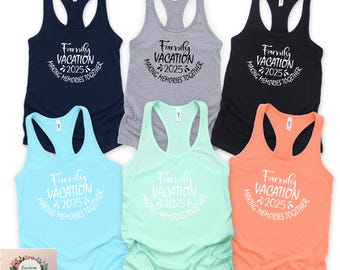 Family Vacation 2025 Tank Top: Matching Beach Trip Shirts