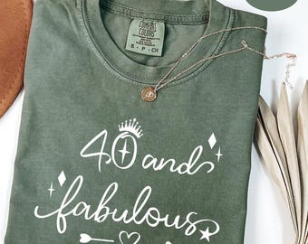 Comfort Colors 40th Birthday Shirt: Custom Party Tee