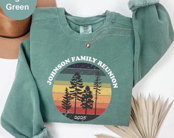 Comfort Colors Custom Camping Sweatshirt: Family Road Trip Group
