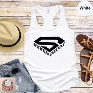 Super Daddy Tank Top, Funny Father&#39;s Day Tank Top, Superhero Dad Tank Top, Daddy Graphic Tank Top,  Father&#39;s Day for Him Superdad Tank Top