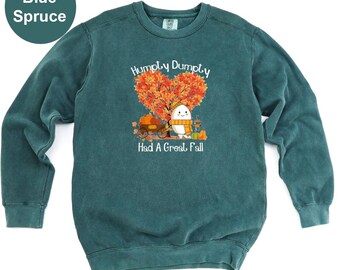 Sudadera de Humpty Dumpty para otoño, linda sudadera de calabaza otoñal, sudadera divertida de Acción de Gracias, sudadera de calabaza de Halloween.