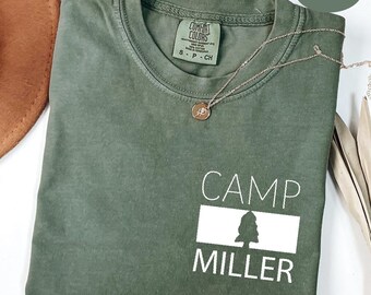 Comfort Colors Custom Summer Camp Name Shirt, Persoanlization Cousin Camping Crew Tee