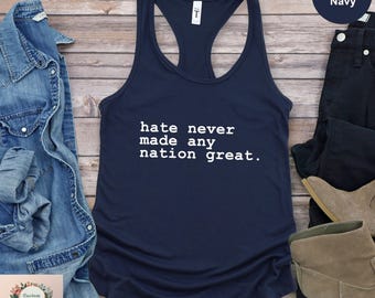 Racial Equality Tank Top: Social Justice Activist Tee