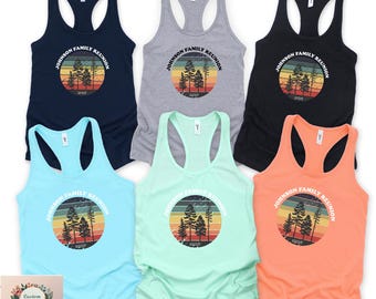 Custom Camping Tank Top: Family Vacation Road Trip, Lake Group