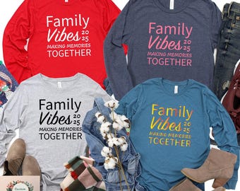 Family Vacation 2025 Long Sleeve Shirt: Summer Beach Trip