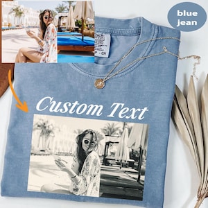 Comfort Colors Custom Photo T-Shirt: Personalized Vintage Style