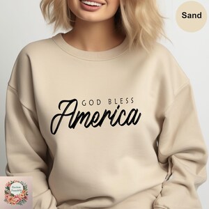 God Bless America Sweatshirt: Patriotic 4th of July Family Hoodie