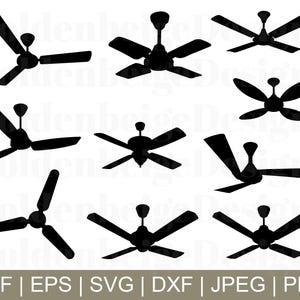 Ceiling Fans Svg, Ceiling fans vector, Fans Dxf, Ceiling Fans Cricut, Dxf, Png, Jpeg