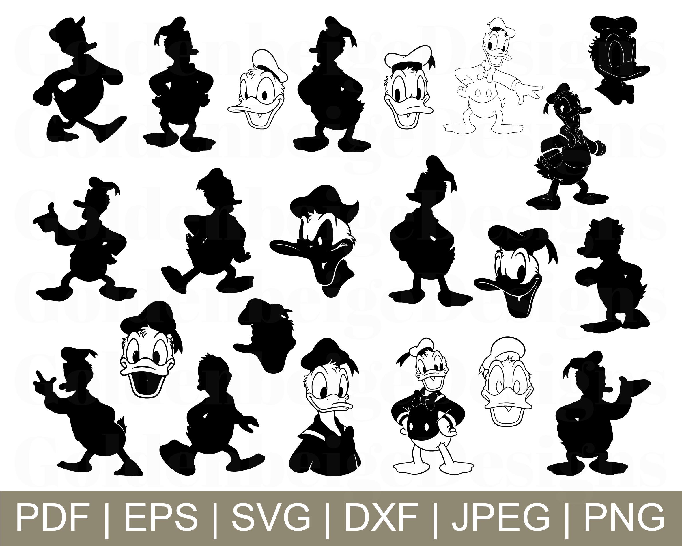 Donald Duck Silhouette Clip Art