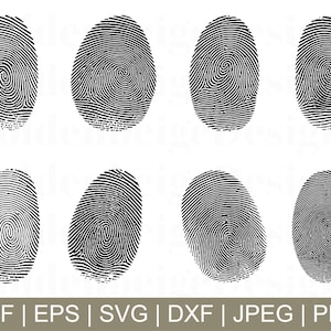 Fingerprint Svg, Fingerprint Cut File, Fingerprint Vector, Fingerprint Cricut, Jpeg, Png