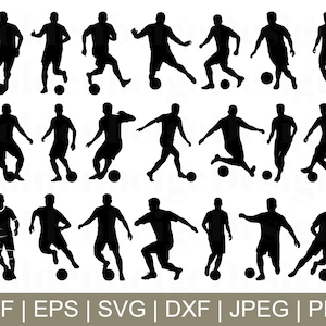 Soccer Players Svg, Soccer Players Vector, Soccer Players Cut File, Soccer Players Cricut, Jpeg, Png