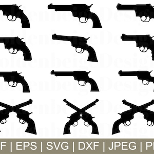 Revolver Svg, Revolver Cut File, Revolvers Cut File, Revolvers Vector, Revolvers Dxf, Jpeg, Png