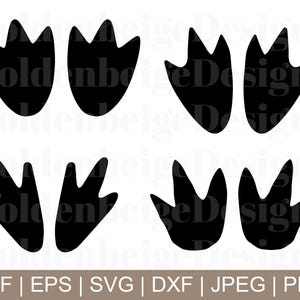 Wolf Paw Svg, Wolf Paw Vector, Wolf Paw Silhouette, Wolf Paw Cricut, Wolf Paw Clipart, Dxf, Jpeg, Png