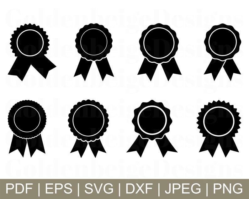 Best Ribbons Dxf Award Ribbon Svg, Award Ribbons Cut File, Award Ribbon Silhouette ...