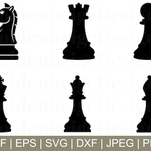 Chess Pieces Svg, Chess Pieces Cut File, Chess Pieces Vector, Chess Game, Jpeg, Png