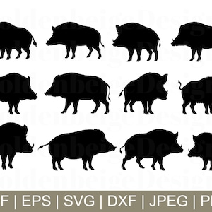 Boar Svg, Boar Vector, Boar Silhouette, Boar Cut File, Boar Cricut, Boar Dxf, jpeg, Png