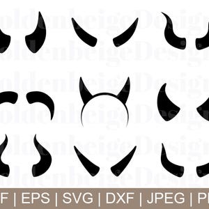 Devil Horns Svg, Devil Horns Vector, Devil Horns Silhouette, Devil Horns Cricut, Devil Horns Clipart