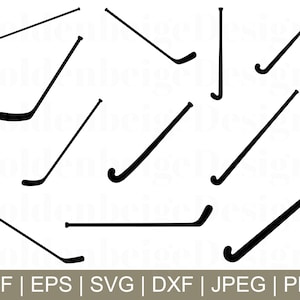 Hockey Sticks Svg, Hockey Sticks Vector, Hockey Sticks Cut File, Hockey Stick Dxf, Jpeg, Png