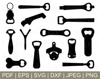 Bottle Opener Svg, Bottle Opener Silhouette, Bottle Opener Vector, Dxf, Png, Jpeg