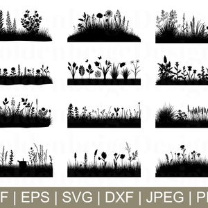 Spring Garden Svg, Spring Garden Vector, Spring Garden Cut File, Garden Dxf, Jpeg, Png