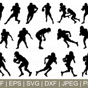American Football Player Svg, Football Player Vector, American Football, Dxf, Jpeg, Png