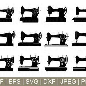 Nähmaschine Plotterdatei, Nähmaschine Cut File, Nähmaschine Cricut, Nähmaschine Dxf, Jpeg, Png
