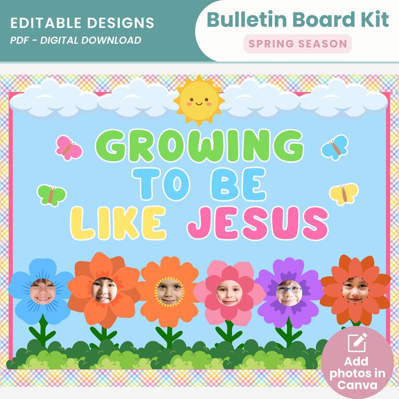 Spring Christian Bulletin Board Ideas - Etsy