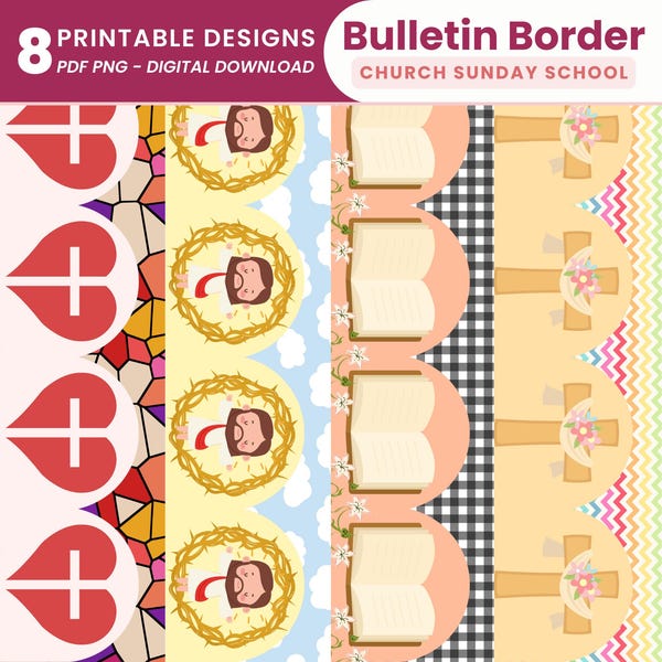 Christian Easter Border - Etsy