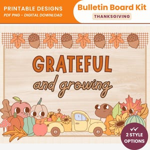 Thanksgiving Bulletin Board Kit Printable Thanksgiving Bulletin Display November Bulletin Board Autumn Classroom Decor Turkey Bulletin