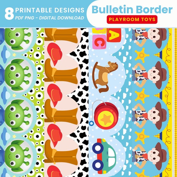Toy Story Borders - Etsy