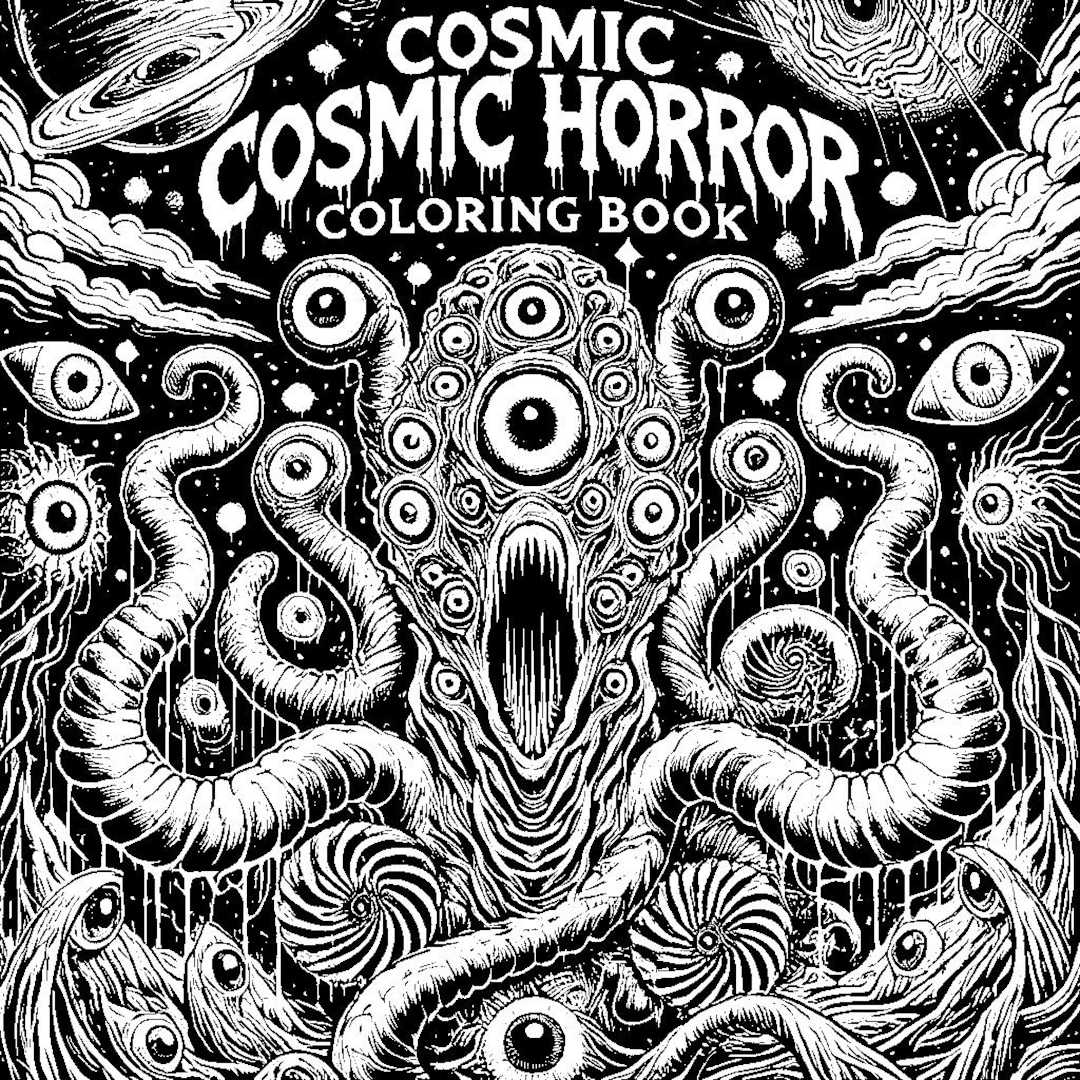 Cosmic Horror Coloring Book | Instant Digital Download | Printable Pdfs ...