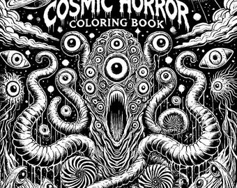 Cosmic Horror Coloring Book | Instant Digital Download | Printable PDFs for Horror Lovers