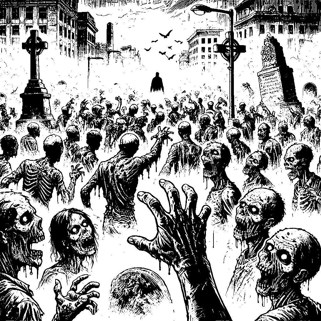 Zombie Apocalypse Coloring Book | Instant Digital Download | Printable ...