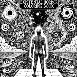 Existential Horror Coloring Book | Instant Digital Download | Printable PDFs for Horror Lovers
