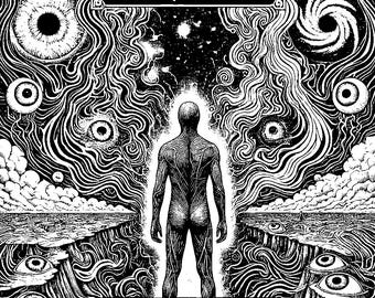 Existential Horror Coloring Book | Instant Digital Download | Printable PDFs for Horror Lovers