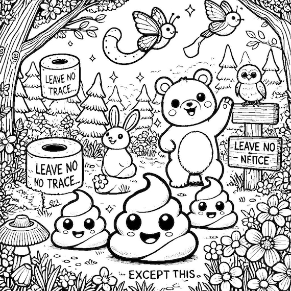 Coloring Sheet Poop