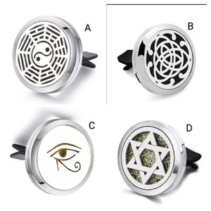 Aromatherapy car vent diffuser clip  stainless steel, tree of life car diffuser, essential oil vent diffuser,