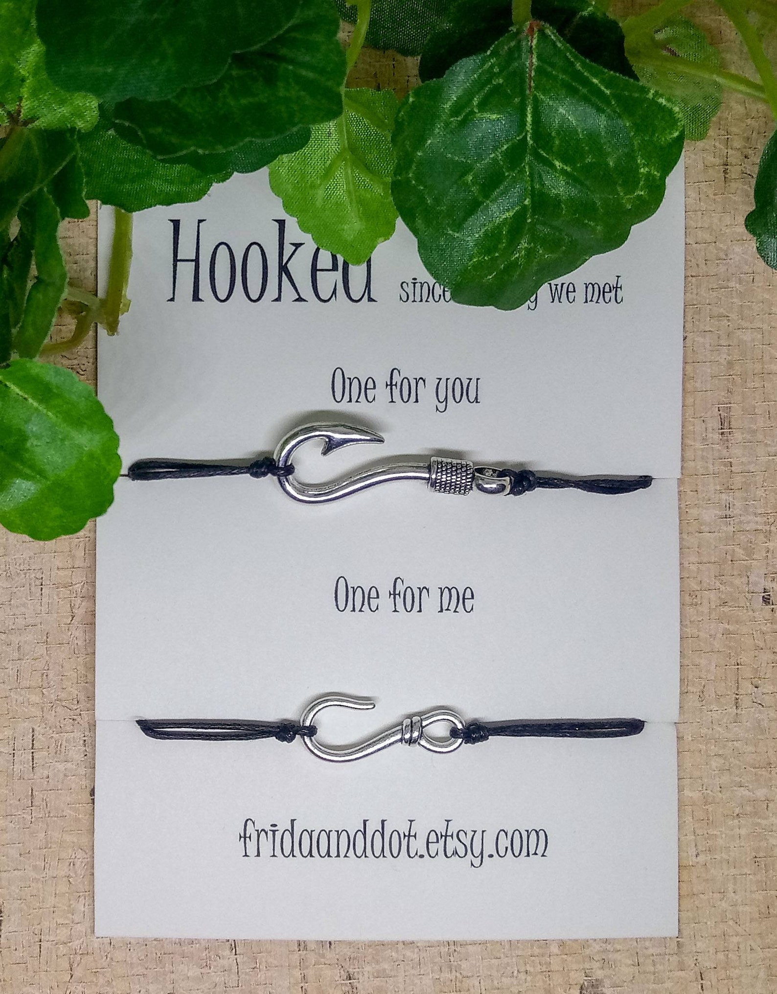 Fish Hook Bracelet Couples Bracelets New Couple Gift Hooked Etsy
