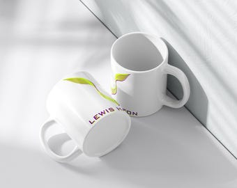 Lewis Hamilton Logo Coffee Mug, Formula 1 Racing Gift