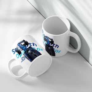 Carlos Sainz Ceramic Coffee Mug, F1 Driver Carlos Sainz Smooth Operator Cup, Williams F1 Coffee Mug, Sainz 55, Gift for Racing Fans
