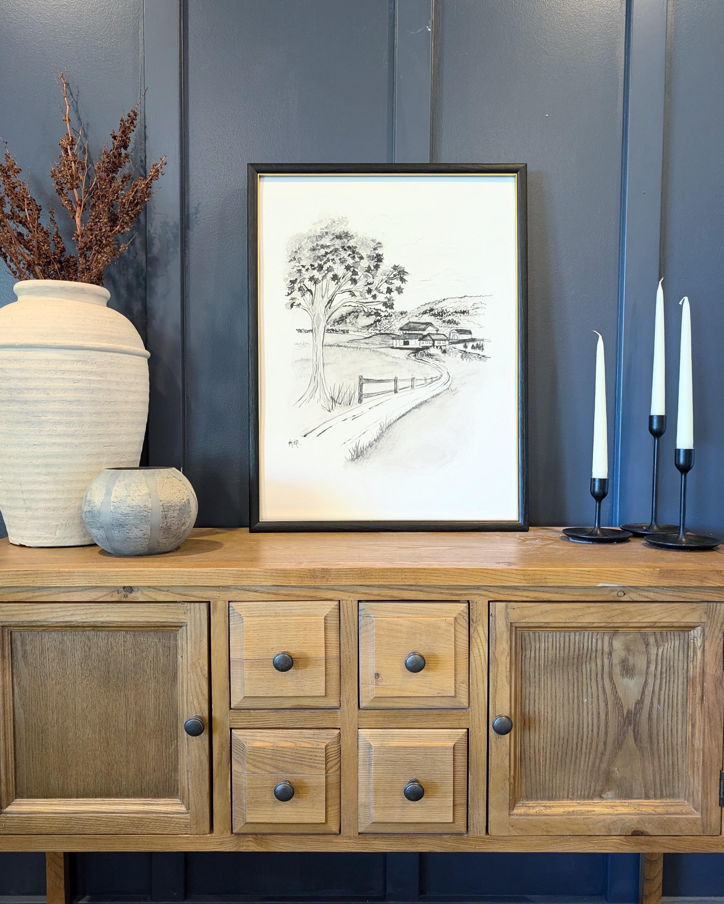Autumn Country Farm Hollow, Fall Art - Etsy