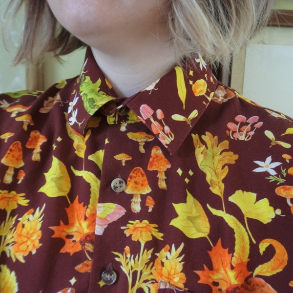 Autumn Spirits Button Down Shirt - 2XL to 4XL