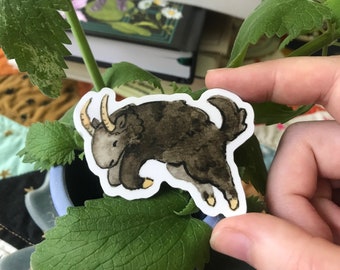 Little Goat Friend 3" Sticker