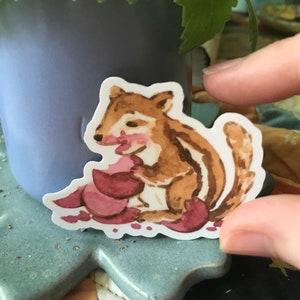 Messy Chipmunk 3&quot; Sticker